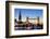 The Shard and Tower Bridge at Night, London, England, United Kingdom, Europe-Miles Ertman-Framed Photographic Print