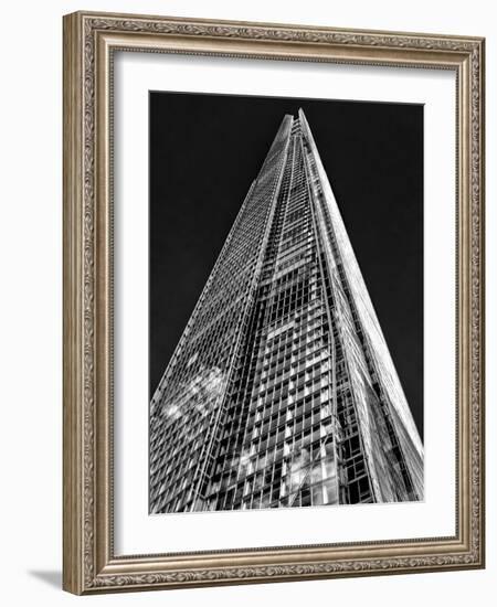 The Shard in Mono-Adrian Campfield-Framed Photographic Print