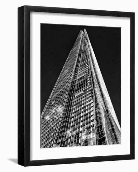 The Shard in Mono-Adrian Campfield-Framed Photographic Print