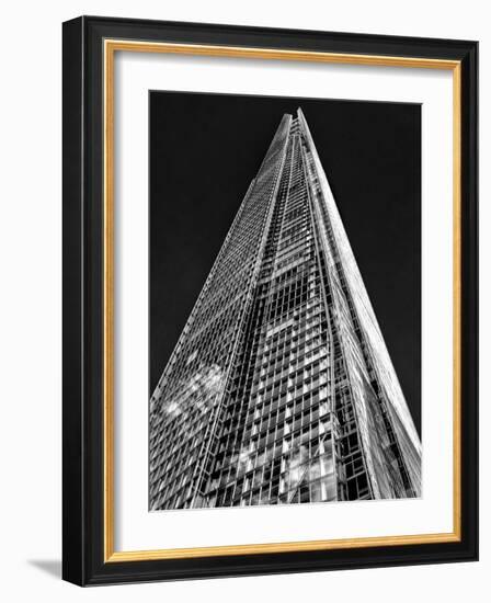 The Shard in Mono-Adrian Campfield-Framed Photographic Print