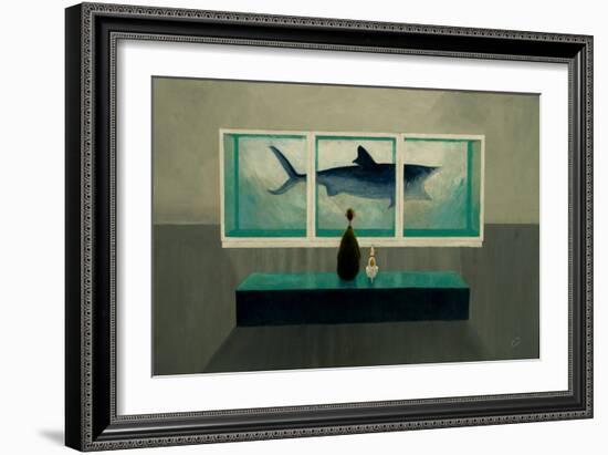 The Shark (Oil on Paper)-Chris Ross Williamson-Framed Giclee Print