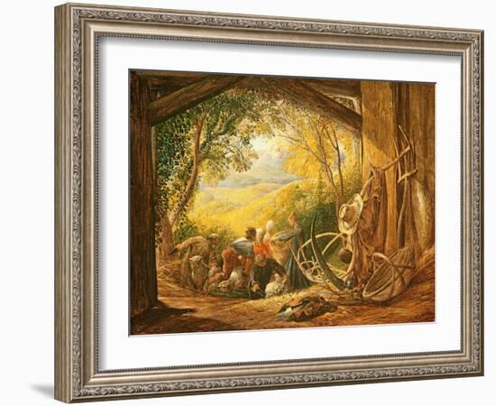 The Shearers, 1833-34-Samuel Palmer-Framed Giclee Print