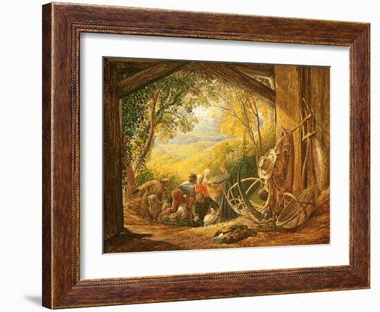 The Shearers, 1833-34-Samuel Palmer-Framed Giclee Print