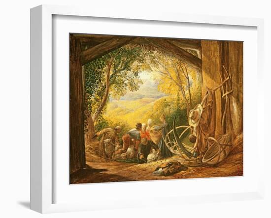 The Shearers, 1833-34-Samuel Palmer-Framed Giclee Print