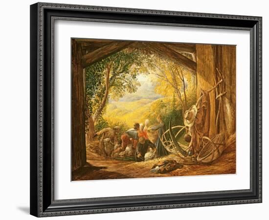 The Shearers, 1833-34-Samuel Palmer-Framed Giclee Print