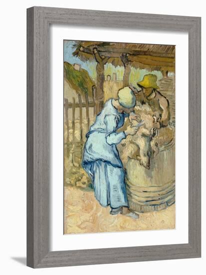 The Sheep-Shearer (After Mille), 1889-Vincent van Gogh-Framed Giclee Print