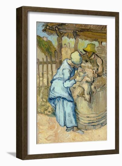 The Sheep-Shearer (After Mille), 1889-Vincent van Gogh-Framed Giclee Print