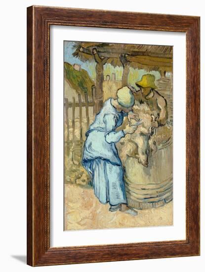 The Sheep-Shearer (After Mille), 1889-Vincent van Gogh-Framed Giclee Print