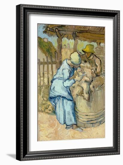 The Sheep-Shearer (After Mille), 1889-Vincent van Gogh-Framed Giclee Print