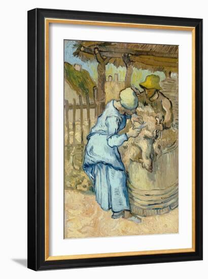 The Sheep-Shearer (After Mille), 1889-Vincent van Gogh-Framed Giclee Print