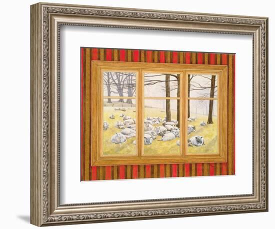 The Sheep Window-Ditz-Framed Giclee Print