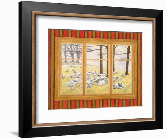 The Sheep Window-Ditz-Framed Giclee Print