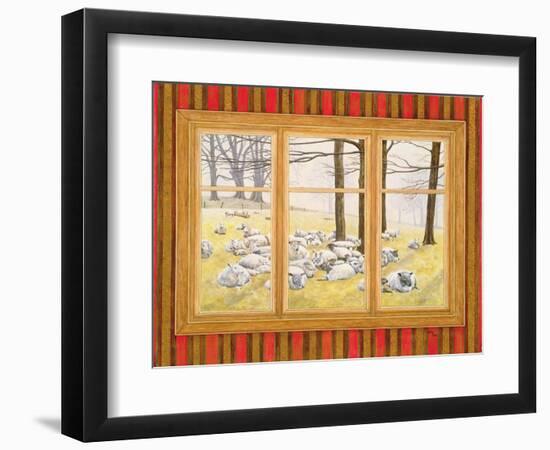 The Sheep Window-Ditz-Framed Giclee Print