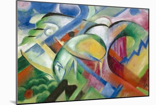 The Sheep-Franz Marc-Mounted Giclee Print