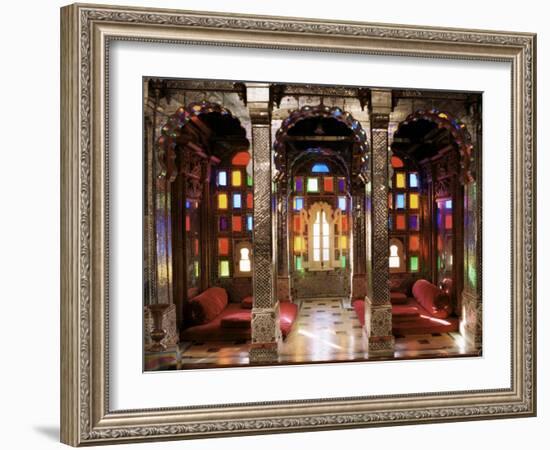 The Sheesh Mahal, Deo Garh Palace Hotel, Deo Garh, Rajasthan State, India-John Henry Claude Wilson-Framed Photographic Print