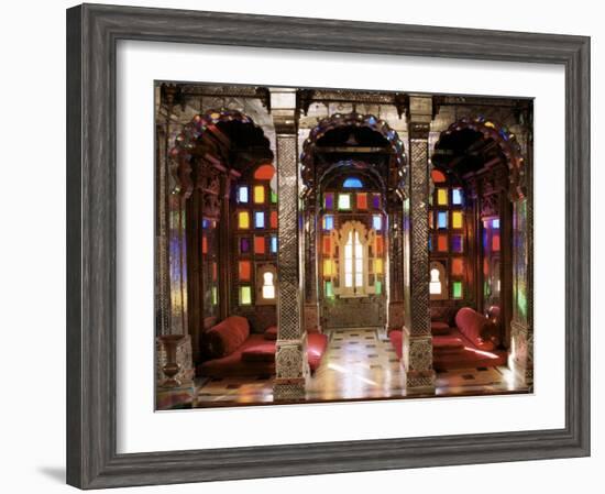 The Sheesh Mahal, Deo Garh Palace Hotel, Deo Garh, Rajasthan State, India-John Henry Claude Wilson-Framed Photographic Print