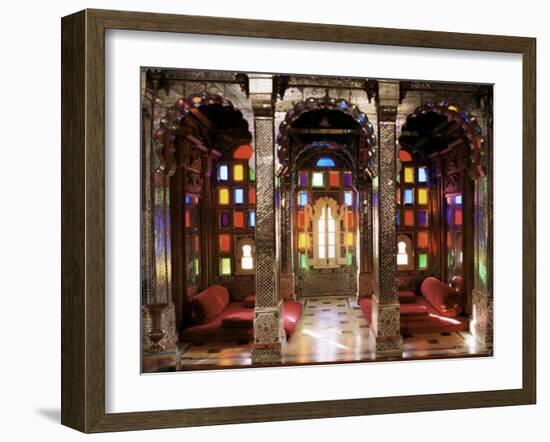 The Sheesh Mahal, Deo Garh Palace Hotel, Deo Garh, Rajasthan State, India-John Henry Claude Wilson-Framed Photographic Print