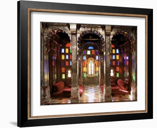 The Sheesh Mahal, Deo Garh Palace Hotel, Deo Garh, Rajasthan State, India-John Henry Claude Wilson-Framed Photographic Print