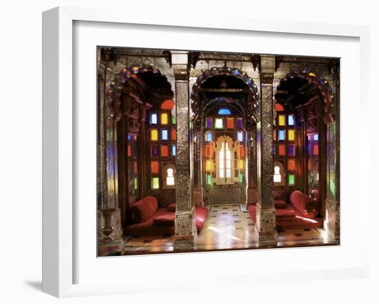 The Sheesh Mahal, Deo Garh Palace Hotel, Deo Garh, Rajasthan State, India-John Henry Claude Wilson-Framed Photographic Print