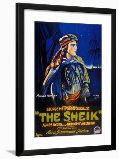 The Sheik, 1921, Directed by George Melford-null-Framed Giclee Print