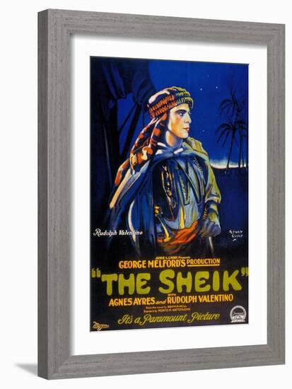 The Sheik, 1921, Directed by George Melford-null-Framed Giclee Print