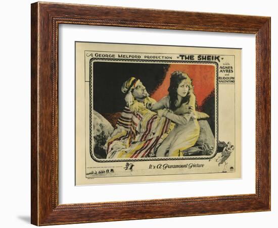 The Sheik, 1921-null-Framed Art Print