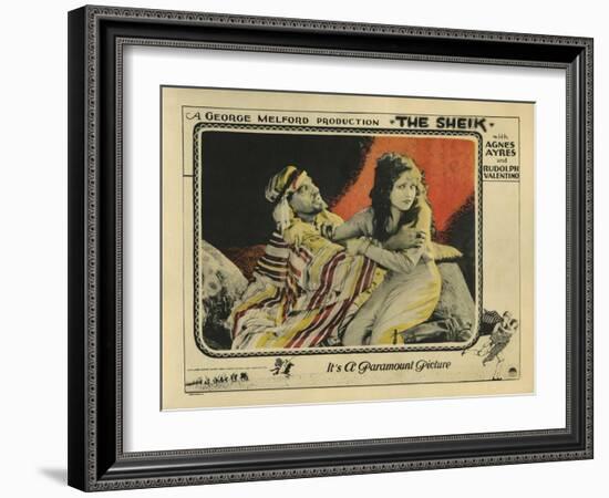 The Sheik, 1921-null-Framed Art Print