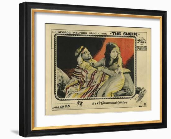 The Sheik, 1921-null-Framed Art Print