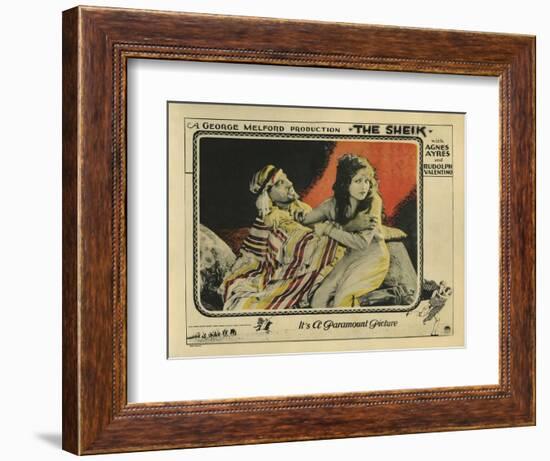 The Sheik, 1921-null-Framed Art Print