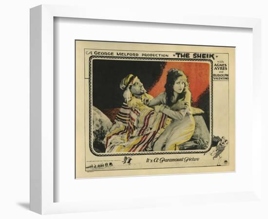 The Sheik, 1921-null-Framed Art Print