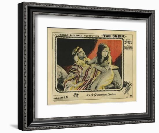 The Sheik, 1921-null-Framed Art Print