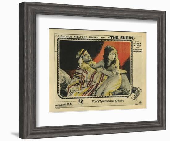 The Sheik, 1921-null-Framed Art Print