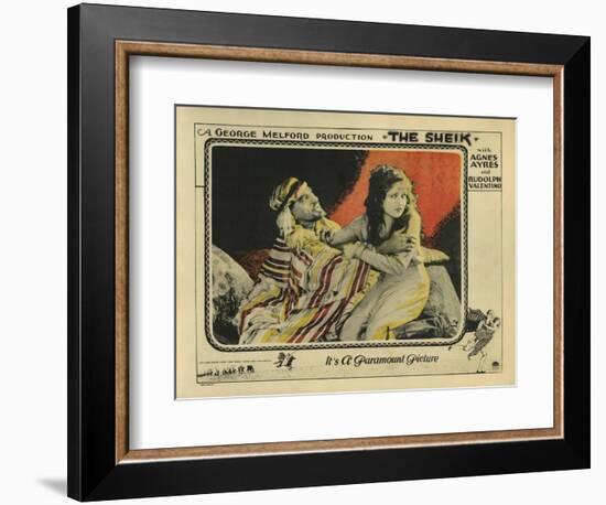 The Sheik, 1921-null-Framed Art Print