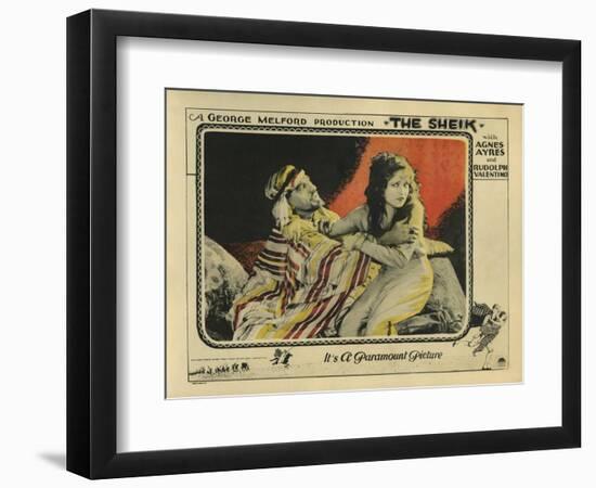 The Sheik, 1921-null-Framed Art Print