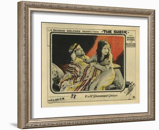 The Sheik, 1921-null-Framed Art Print