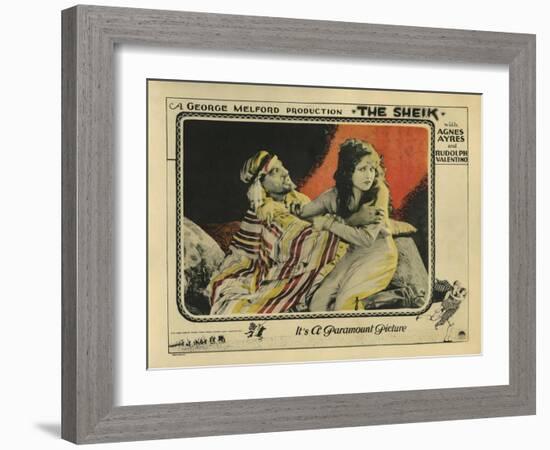 The Sheik, 1921-null-Framed Art Print