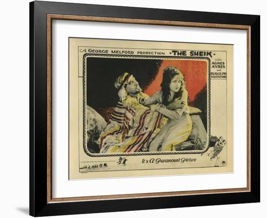 The Sheik, 1921-null-Framed Art Print