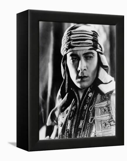 The Sheik, Rudolph Valentino, 1921-null-Framed Stretched Canvas