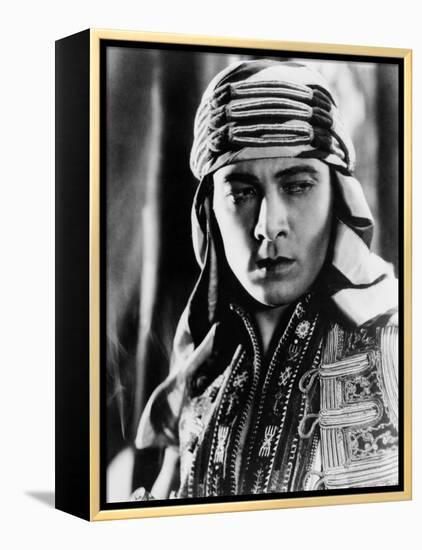 The Sheik, Rudolph Valentino, 1921-null-Framed Stretched Canvas