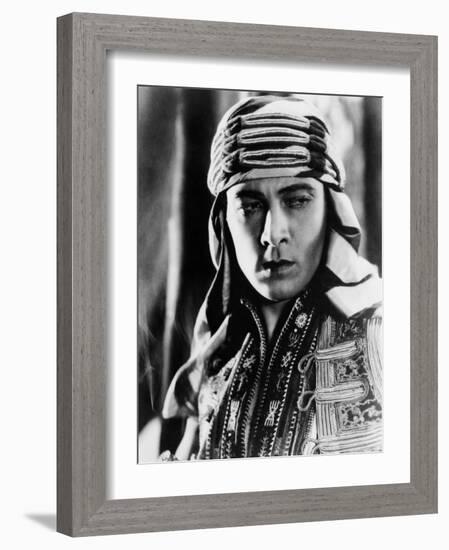 The Sheik, Rudolph Valentino, 1921-null-Framed Photo