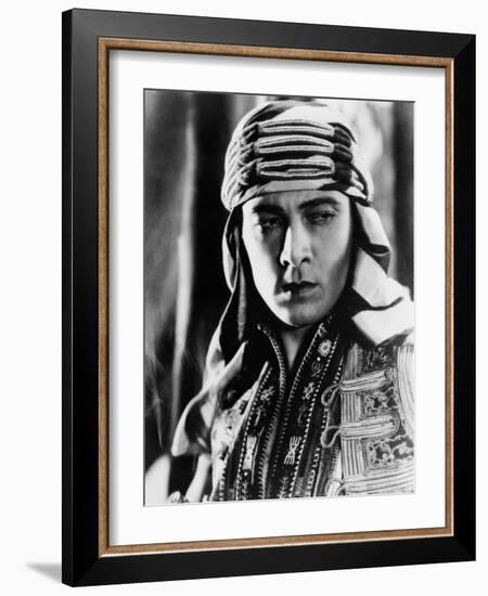 The Sheik, Rudolph Valentino, 1921-null-Framed Photo