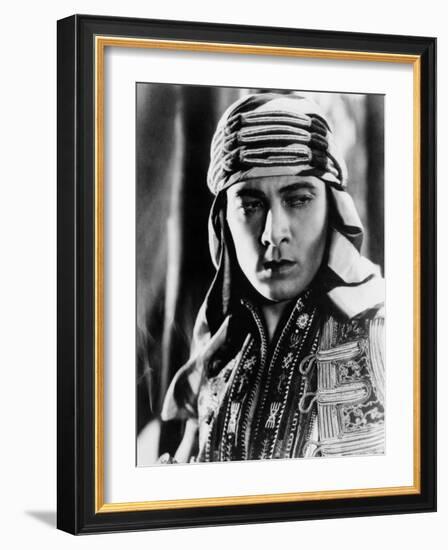 The Sheik, Rudolph Valentino, 1921-null-Framed Photo