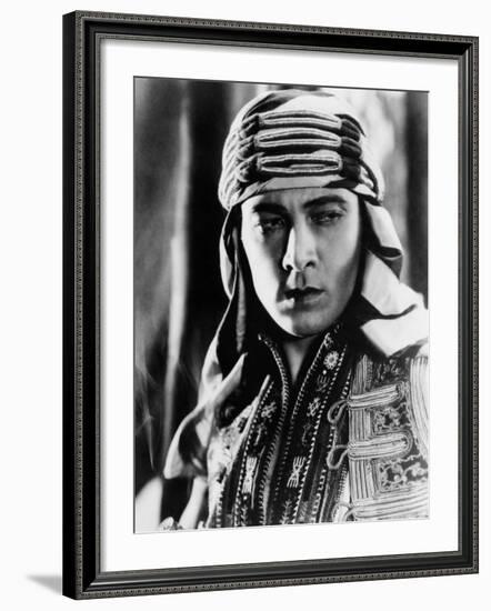 The Sheik, Rudolph Valentino, 1921--Framed Photo