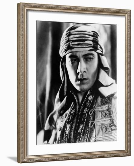 The Sheik, Rudolph Valentino, 1921-null-Framed Photo