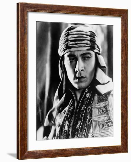 The Sheik, Rudolph Valentino, 1921-null-Framed Photo