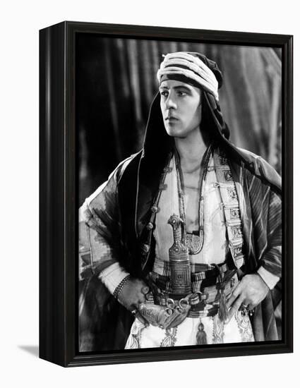 The Sheik, Rudolph Valentino, 1921-null-Framed Stretched Canvas