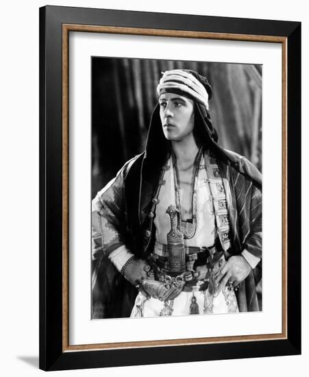 The Sheik, Rudolph Valentino, 1921-null-Framed Photo