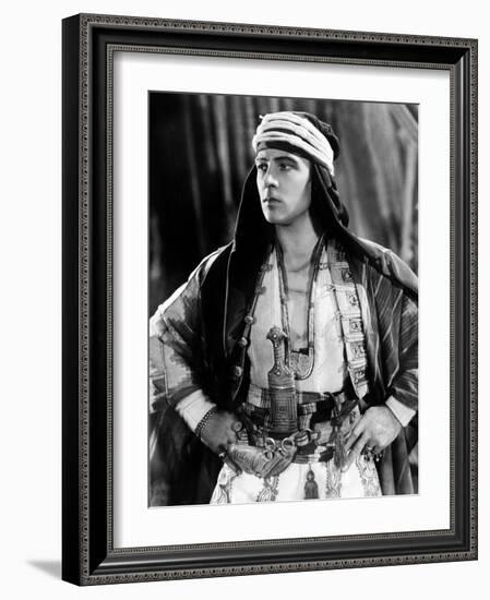 The Sheik, Rudolph Valentino, 1921-null-Framed Photo