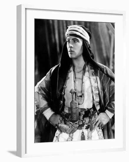 The Sheik, Rudolph Valentino, 1921-null-Framed Photo