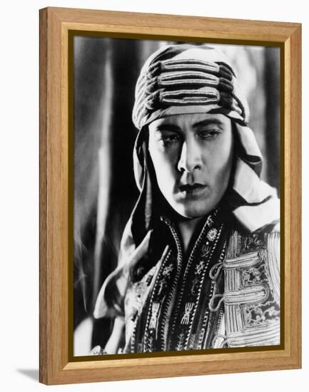 The Sheik, Rudolph Valentino, 1921-null-Framed Stretched Canvas